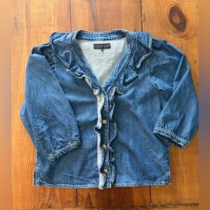 Zara denim top size small